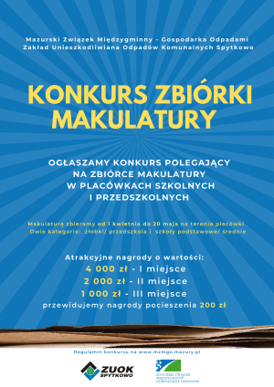zbiórka makulatury plakat